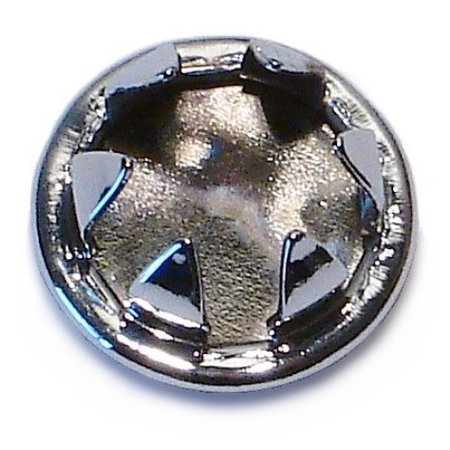 MIDWEST FASTENER 1/2" Chrome Plated Steel Hole Plugs 10PK 79861